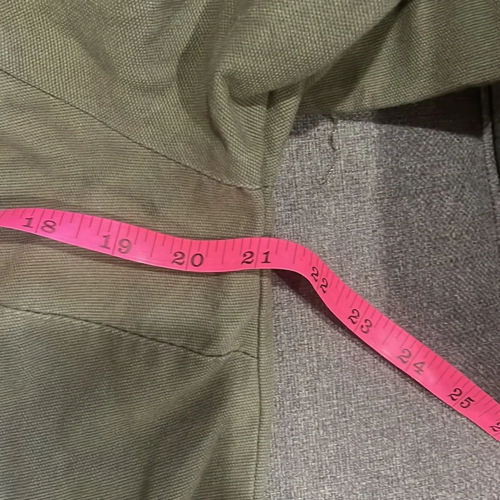 Matty M Army Green Utility anorak style Jacket with optional folded sleeves - Picture 9 of 13